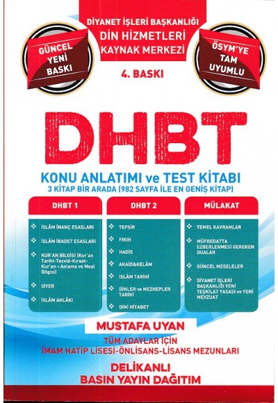 Din Hizmetleri Kaynak Merkezi Konu Anlatımı ve Test Kitabı Tüm Adaylar İçin