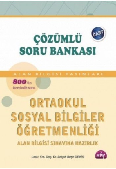 ÖABT İlköğretimSosyal Bilgiler Öğretmenliği Çözümlü Soru Bankası