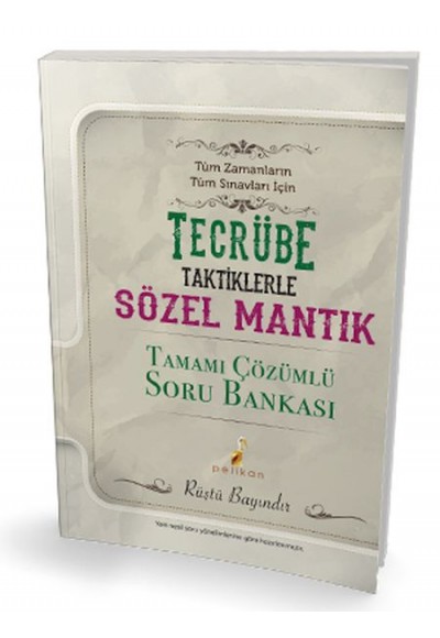 Pelikan Sözel Mantık Tamamı Çözümlü Soru Bankası