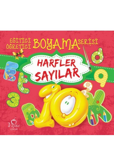 Eğitici Öğretici Boyama Serisi - Harfler Sayılar