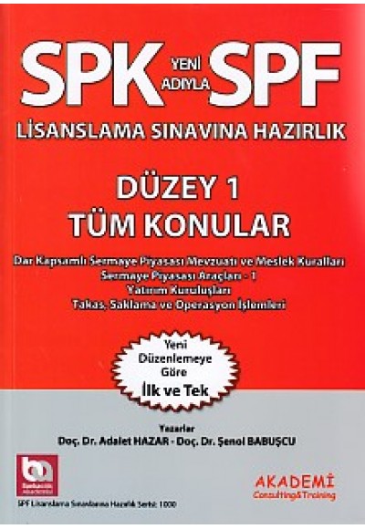 SPK-SPF Tüm Konular