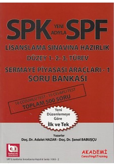 SPK-SPF Sermaye Piyasası Araçları 1 Soru Bankası