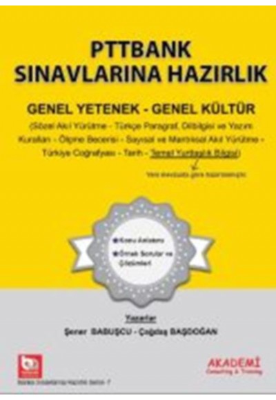 PTTBANK Sınavlarına Hazırlık (GK-GY)