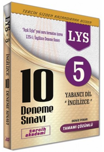 Tercih Akademi LYS 5 Yabancı Dil İngilizce 10 Deneme Sınavı