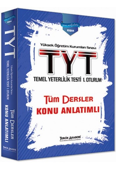 Tercih Akademi YKS - TYT 1. Oturum Tüm Dersler Konu Anlatımlı (Yeni)