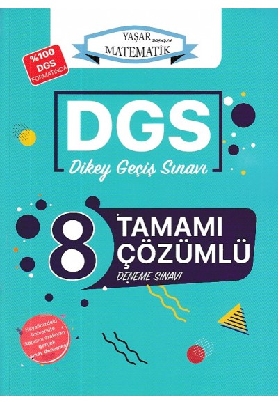 DGS Yaşar Hocayla Matematik Tamamı Çözümlü Deneme Sınavı (Yeni)