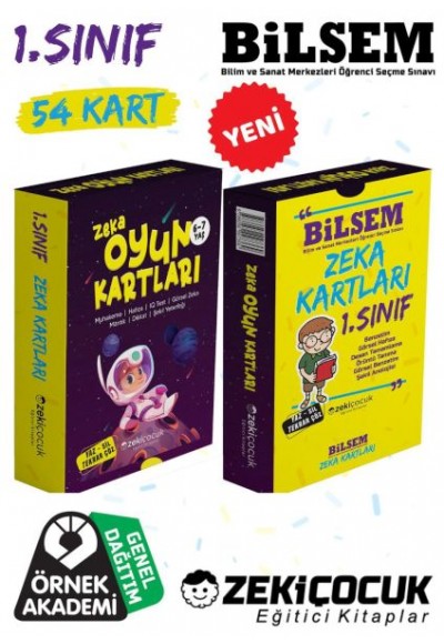 1.Sınıf Bilsem Zeka Kartları