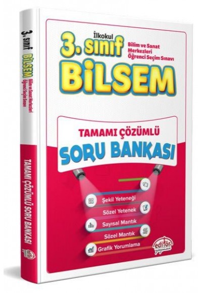 Editör 3. Sınıf Bilsem Tamamı Çözümlü Soru Bankası