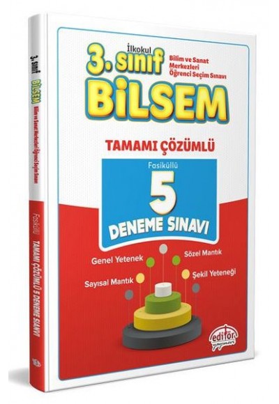 Editör 3. Sınıf Bilsem Tamamı Çözümlü 5 Deneme Sınavı