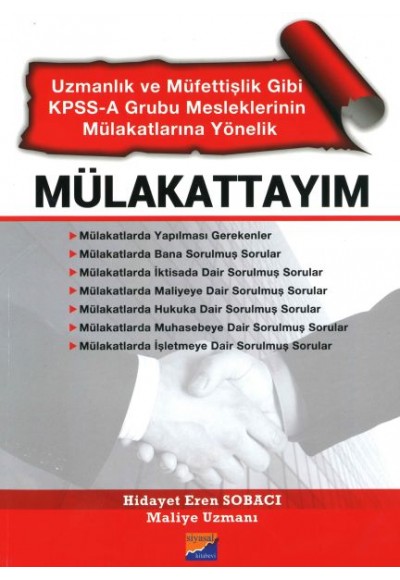 Uzmanlık ve Müfettişlik Gibi KPSS-A Grubu Mesleklerinin Mülakatlarına Yönelik