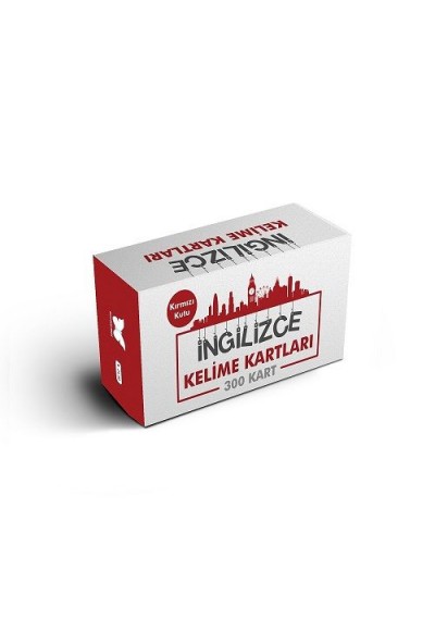 İngilizce Kelime Öğreten Kartlar 3. Kutu (Kırmızı Kutu)