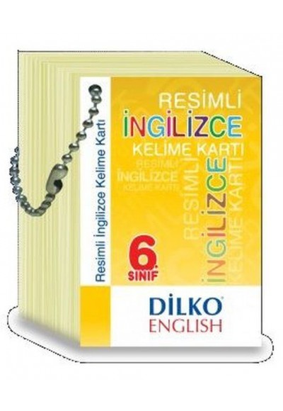 Dilko 6. Sınıf Resimli İngilizce Kelime Kartı