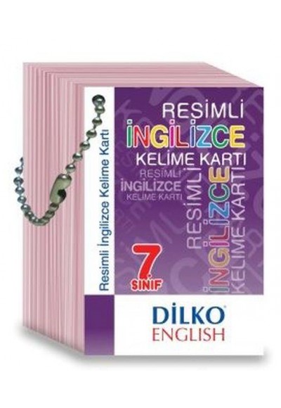 Dilko 7. Sınıf Resimli İngilizce Kelime Kartı