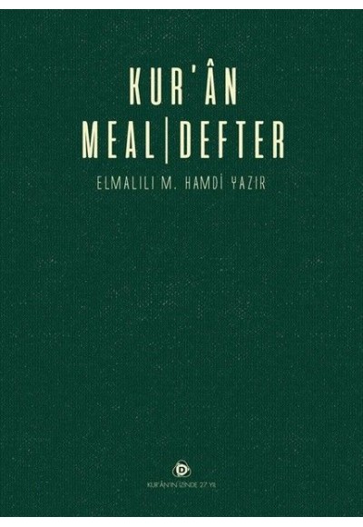 Kur'an Meal-Defter (Ciltli)