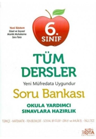 Rota 6. Sınıf Tüm Dersler Soru Bankası