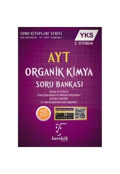 Karekök AYT - YKS 2. Oturum Organik Kimya Soru Bankası (Yeni)