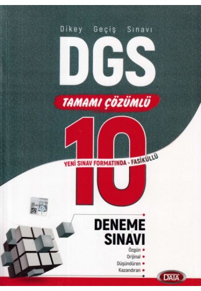 Data DGS Tamamı Çözümlü 10 Deneme Sınavı (Yeni)