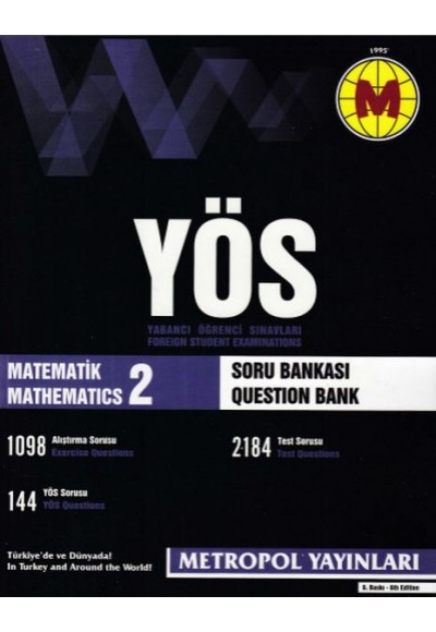 Metropol YÖS Matematik 2 Soru Bankası (Yeni)