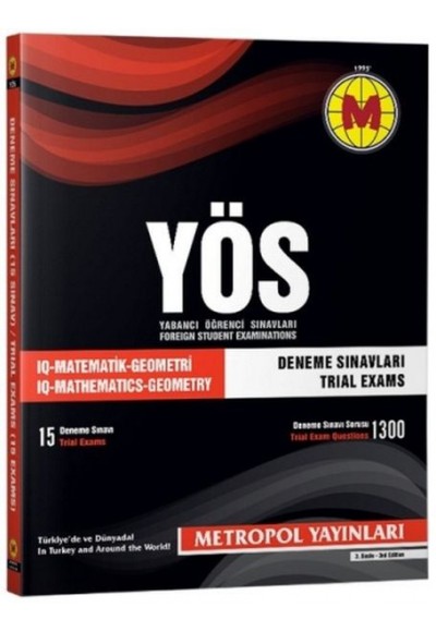 Metropol YÖS 15  Deneme Sınavı (Yeni)