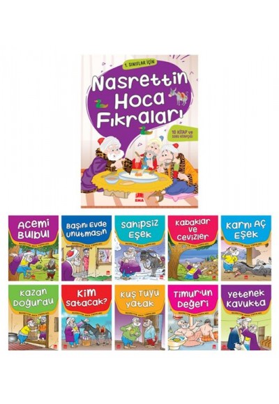 Nasrettin Hoca Fıkraları(10 Kitap+Soru Kitapçığı)