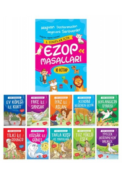 Ezop Masalları  - Büyük Boy 10 Kitap Takım