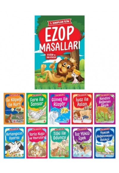 Ezop Masalları(10 Kitap+Soru Kitapçığı)