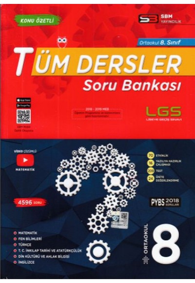 SBM 8. Sınıf Tüm Dersler Soru Bankası (Yeni)