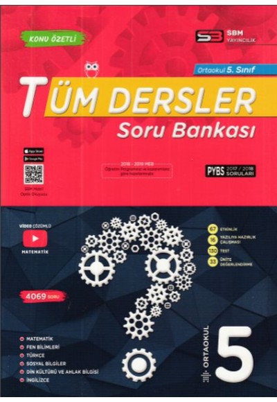 SBM 5. Sınıf Tüm Dersler Soru Bankası (Yeni)