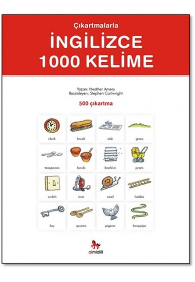 Çıkartmalarla İngilizce 1000 Kelime (500 Çıkartma)