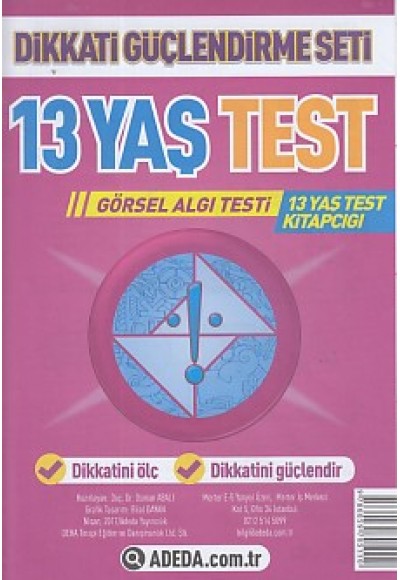 Dikkati Güçlendirme Seti 13 Yaş Test