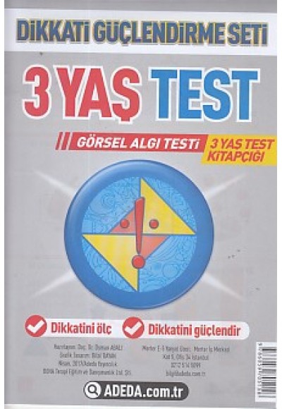 Dikkati Güçlendirme Seti 3 Yaş Test