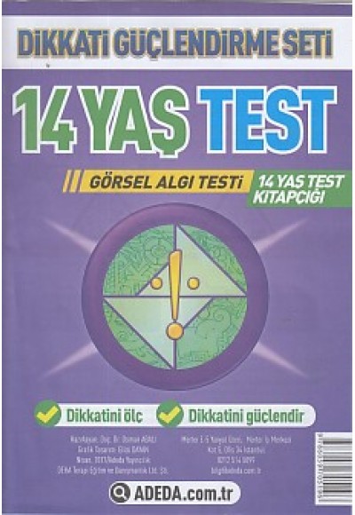 Dikkati Güçlendirme Seti 14 Yaş Test