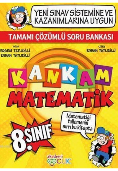 Akademi Çocuk 8. Sınıf Kankam Matematik Tamamı Çözümlü Soru Bankası