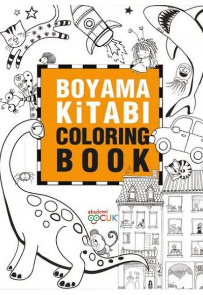 Boyama Kitabı - Coloring Book - 24X33,5 cm