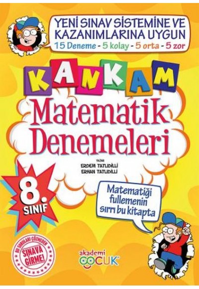 Akademi Çocuk 8. Sınıf Kankam Matematik Denemeleri