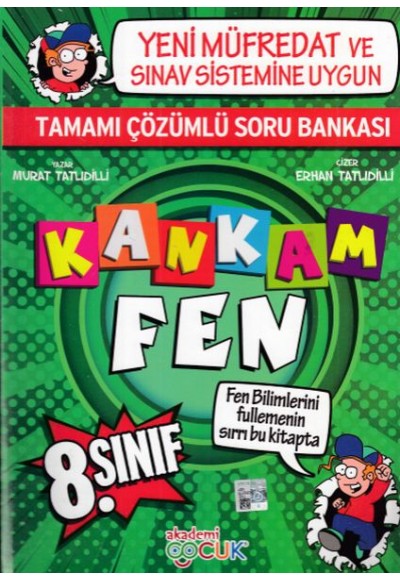 Akademi Çocuk 8. Sınıf Kankam Fen Yeni Müfredat ve Sınav Sistemine Uygun Soru Bankası