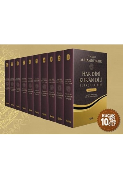 Hak Dini Kur'an Dili Türkçe Tefsiri-10 Kitap Takım