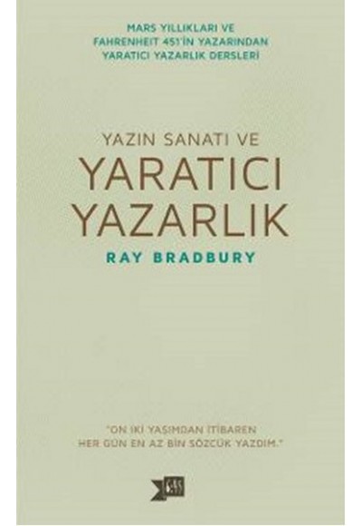 Yazın Sanatı ve Yaratıcı Yazarlık