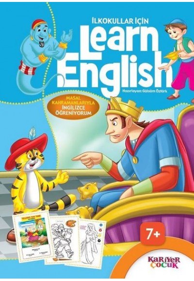 İlkokullar İçin Learn English - Mavi