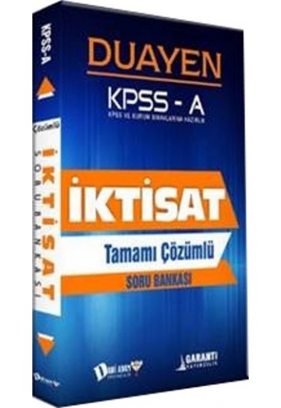 KPSS A İktisat Duayen Soru Bankası