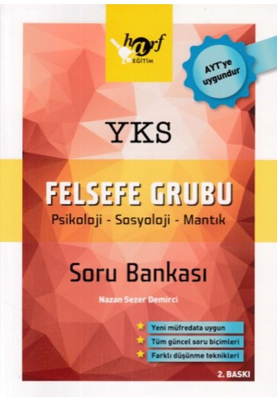 Harf Eğitim YKS Felsefe Grubu Soru Bankası (Yeni)