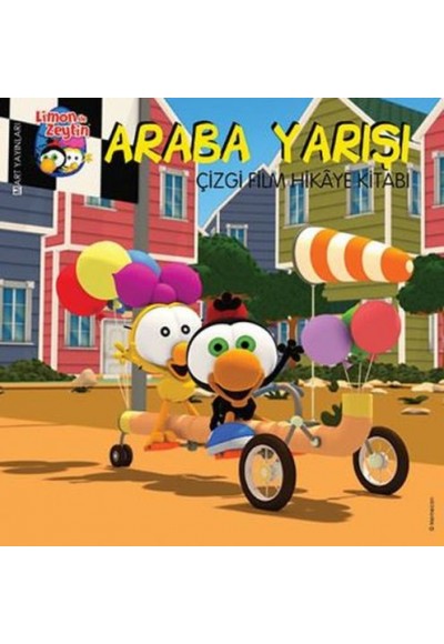Limon ile Zeytin - Araba Yarışı Çizgi Film Hikaye Kitabı