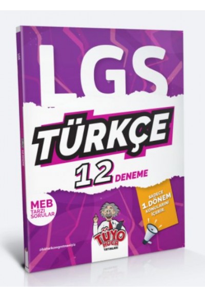 Tüyo Hoca LGS 8. Sınıf (1. Dönem) Türkçe 12 Deneme