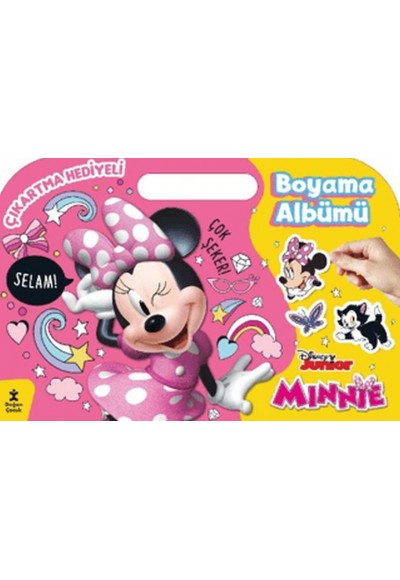 Minnie Çıkartma Hediyeli Boyama Albümü