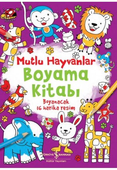 Mutlu Hayvanlar Boyama Kitabım