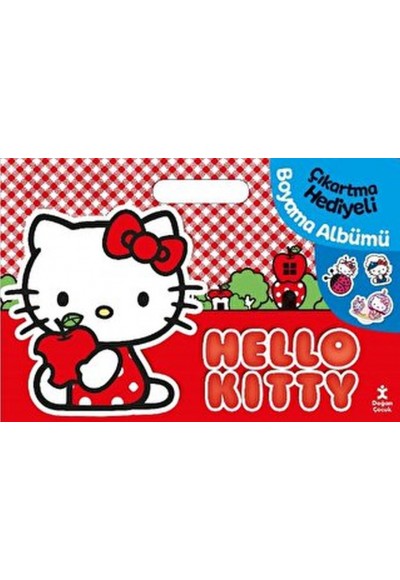 Hello Kitty Çıkartma Hediyeli Boyama Albümü