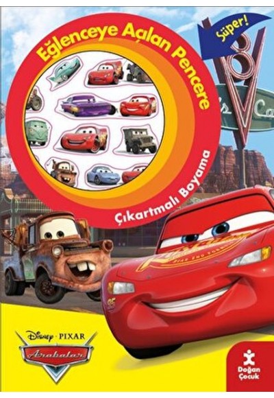 Disney Pixar Arabalar Eğlenceye Açılan Pencere Çıkartmalı Boyama Kitabı