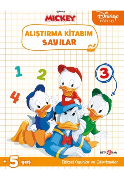 Disney Eğitsel Çıkartmalı Alıştırma Kitabım Sayılar