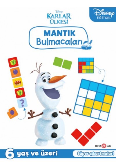 Disney Eğitsel Karlar Ülkesi Çıkartmalı Mantık Bulmacaları