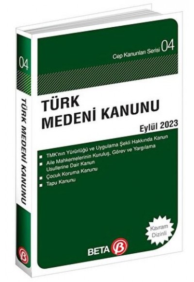 Türk Medeni Kanunu - Eylül 2023